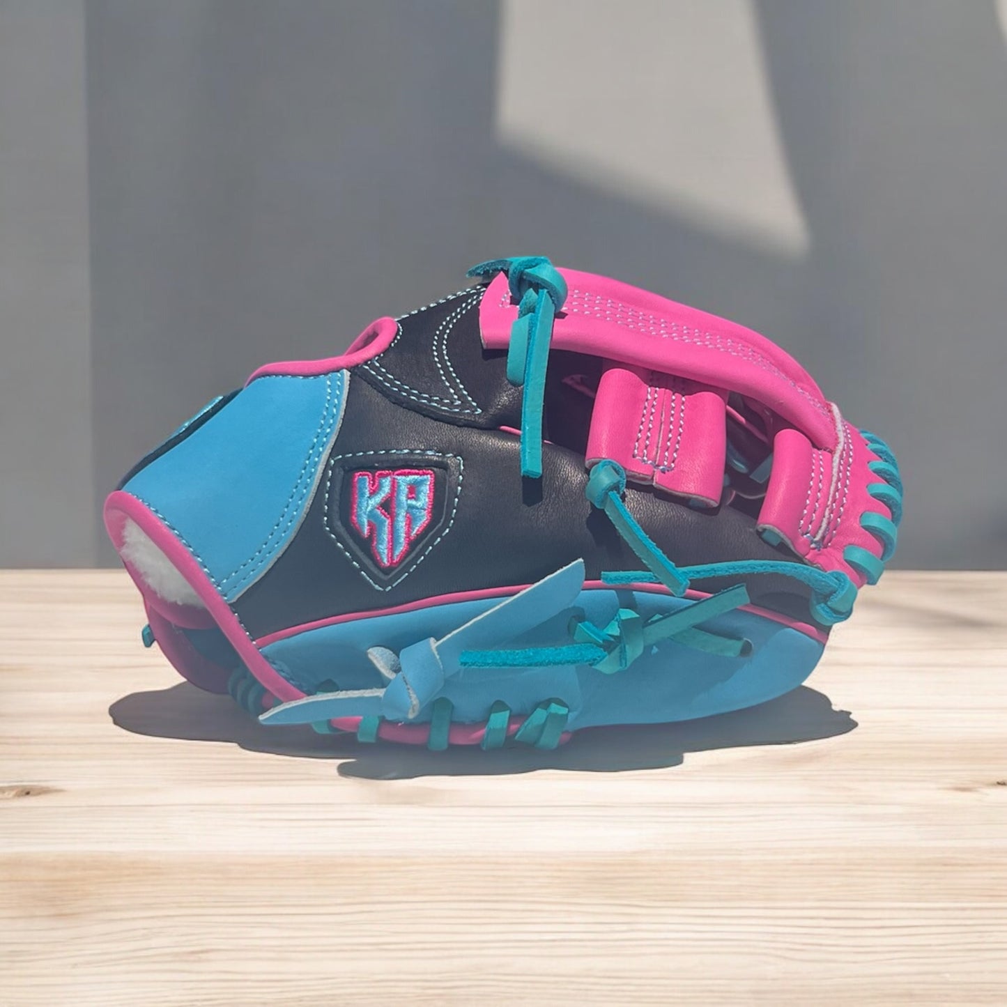 9.75" Sky Blue and Pink Training Glove