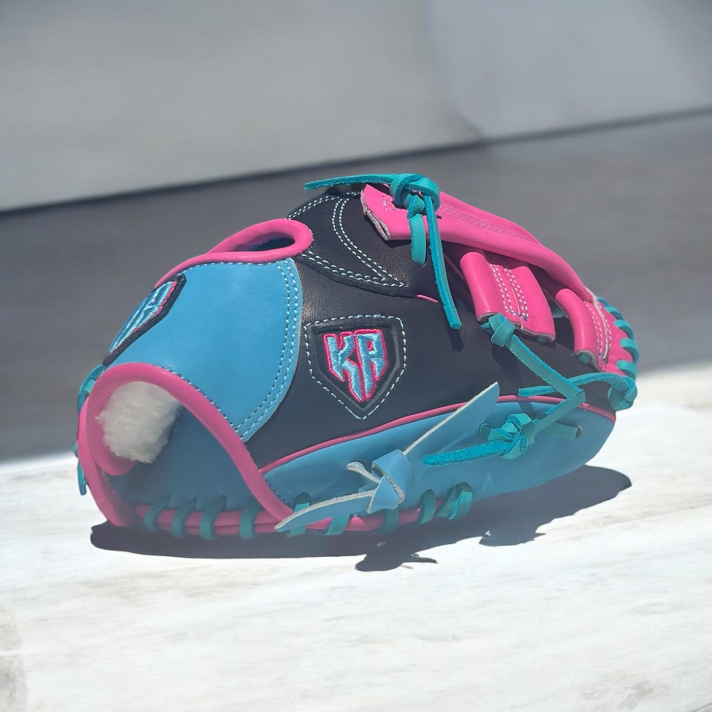 9.75" Sky Blue and Pink Training Glove