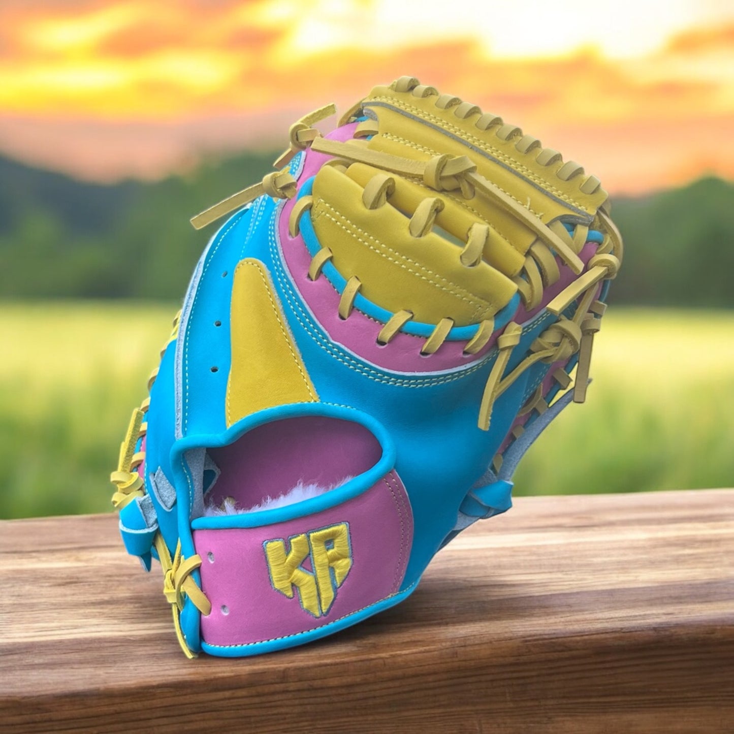 32.5 Catcher's Mitt Teal & Yellow